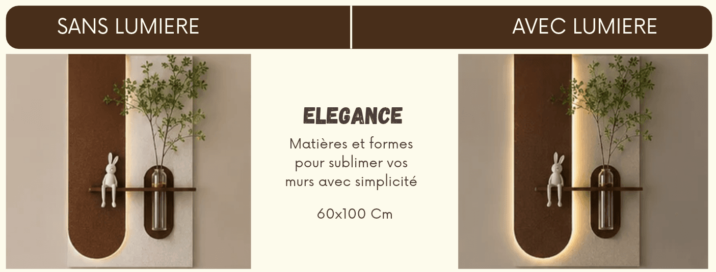 DECOR MURAL RETROECLAIRE • 60x100 Cm